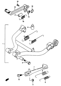 GSF1200S (ABS) Stand comp