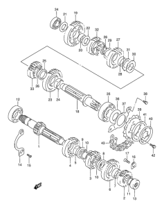 DR800 Трансмиссия