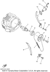 XT225NC Цепь механизма газораспределения