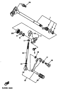XTZ750 XTZ750B Shaft shift