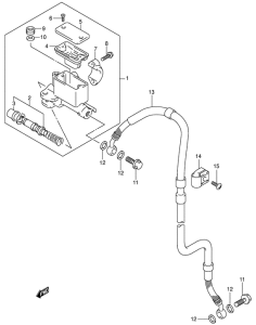 DR-Z400 Передний тормозной цилиндр