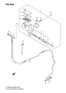 VL1500 Главный цилиндр сцепления