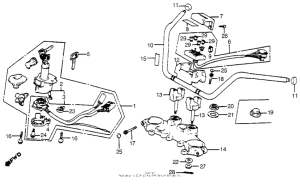 VT1100C Handlebar + top bridge