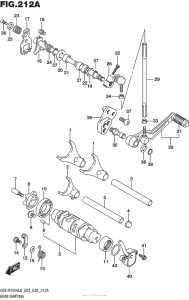 GSX-R1000 Механизм  переключения передач