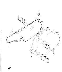 TS125 Обтекатель задний