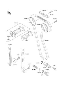 KLX250 Распред вал