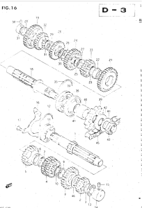 GSX500 Трансмиссия