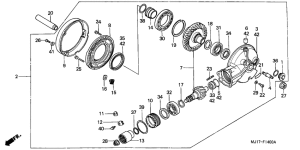 CBX750P2 Редуктор
