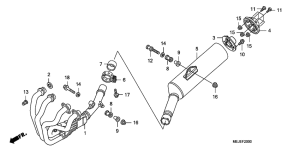 CB1300 Глушитель