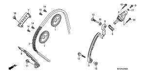 CB600F (ABS) Цепь грм / натяжное устройство