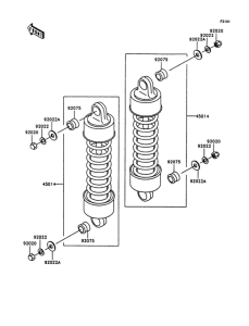 VN1500 Подвеска  /  амортизатор