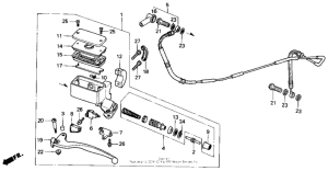 GL1500 Цилиндр сцепления