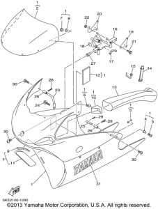 TZ250N Обтекатели