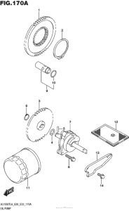 VL1500T Масляный насос