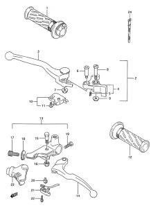 GS500 Рулевой рычаг