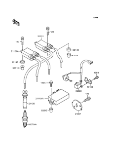 ZR250 Катушка зажигания