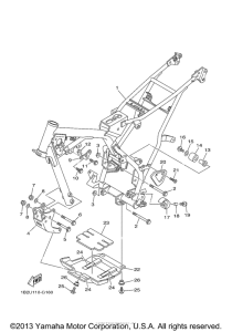 TTR125LX Рама