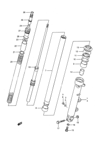 GSX1100 Передняя вилка