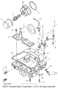 FZR1000F Масляный фильтр