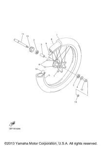 WR400FM Переднее колесо