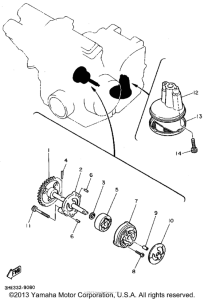 FZR600RFC Масляный насос