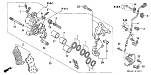 CBF1000A R. front brake caliper