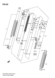 DR-Z400 Демпфер передней вилки
