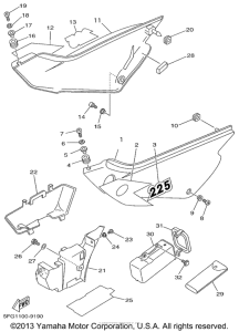 TTR225LC Боковые обтекатели