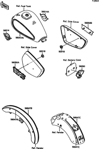 VN1500 Decal(red / red)