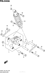 SV650 Втулки заднего рычага