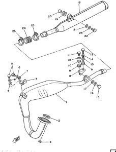 DT125MX Выхлопная система