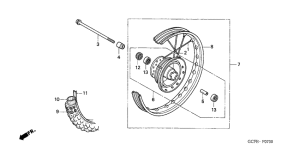 CRF70F Transom + tube