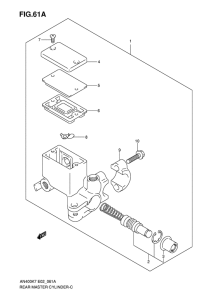 AN400 (ABS) Задний тормозной цилиндр