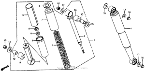 C70 Rear shock absorber 83