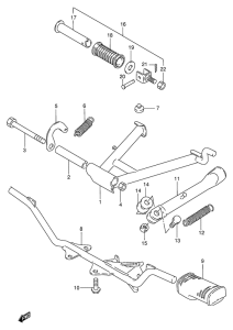 FB100 Stand - footrest