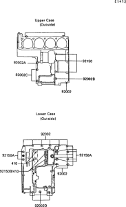 ZX1000 Болты крепления картера