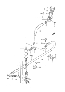 RM125 Задний тормозной цилиндр