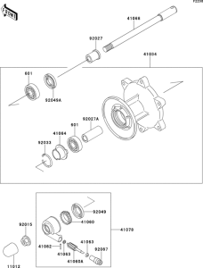 EL250 Переднее колесо