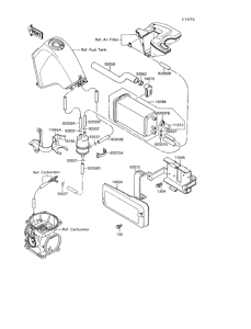 KL650 Испарительная система топлива