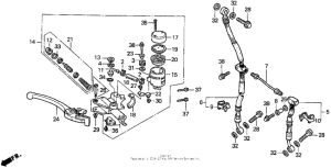 CBR900RR Передний главный тормозной цилиндр