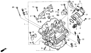 NX250 Головка цилиндров