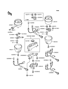 ZR750 Спидометр