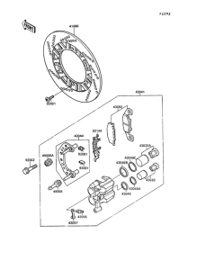 EX400 Передний тормоз