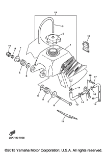 PW50G2 Топливный бак
