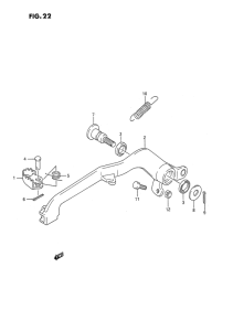 RMX250 Передний суппорт