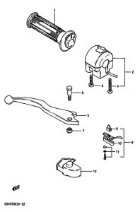 GSX550 Right handle switch