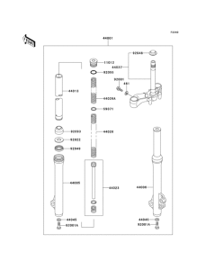 AN110 Передняя вилка