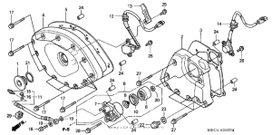 NRX1800D Front cover + transmission cover