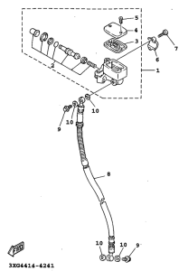 XC125 Главный тормозной цилиндр