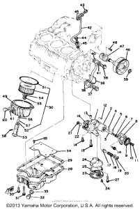 XS750SE Oil pump - oil cleaner